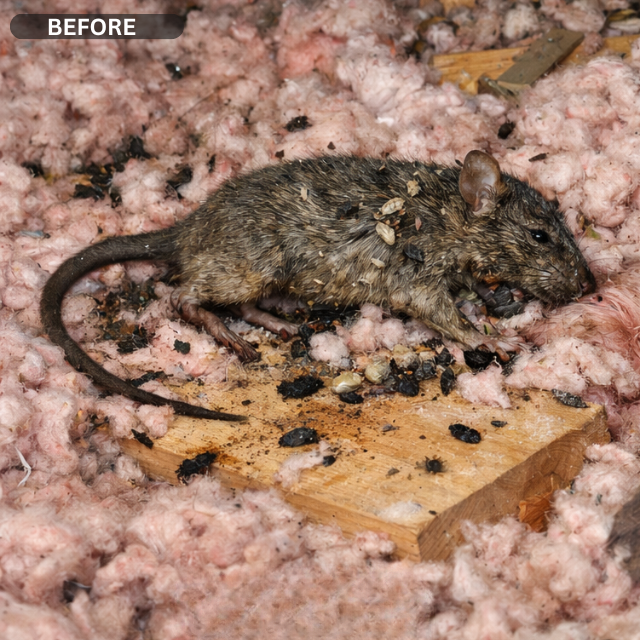 Before Dead Rodent Removal